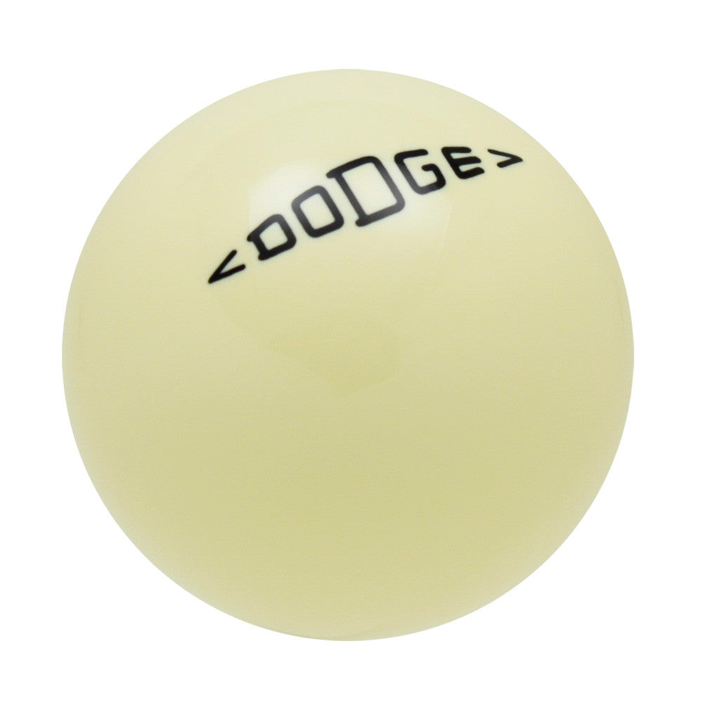 Ivory knob with Black graphics