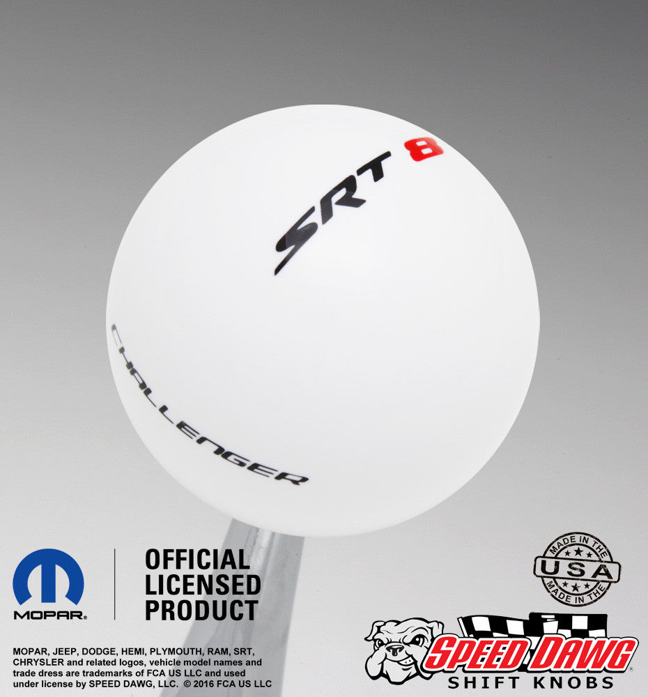 White knob with Black graphics