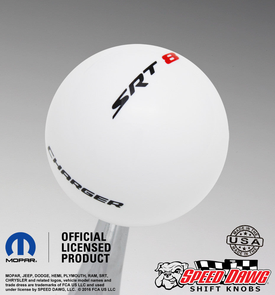 White knob with Black graphics