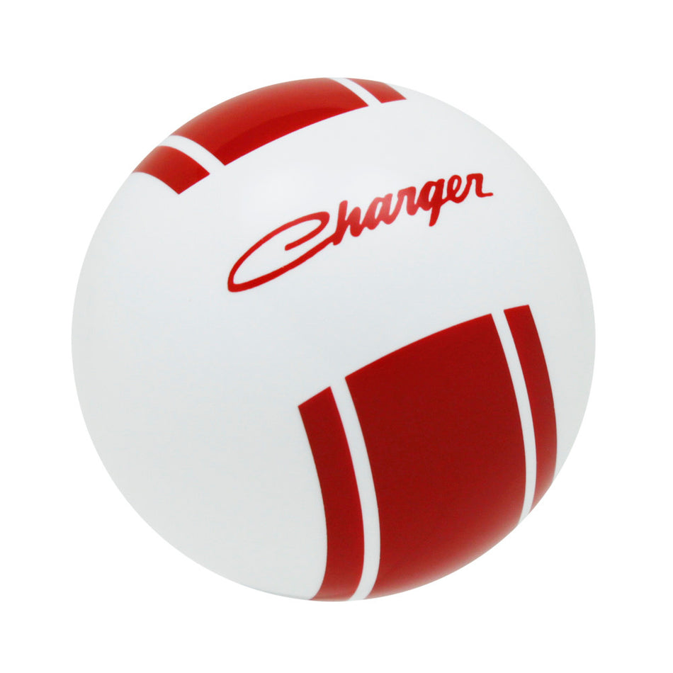 White knob with Red graphics