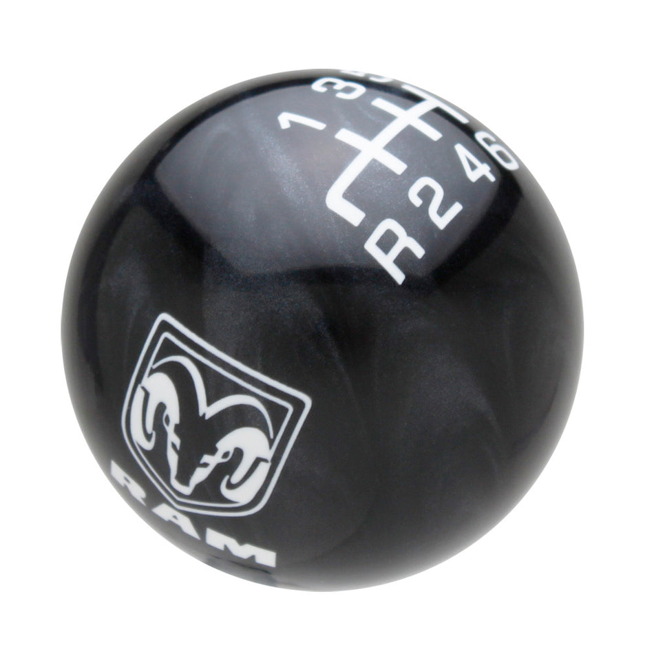 Black Pearl knob with White graphics