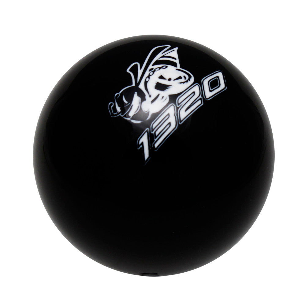 Black knob with White graphics