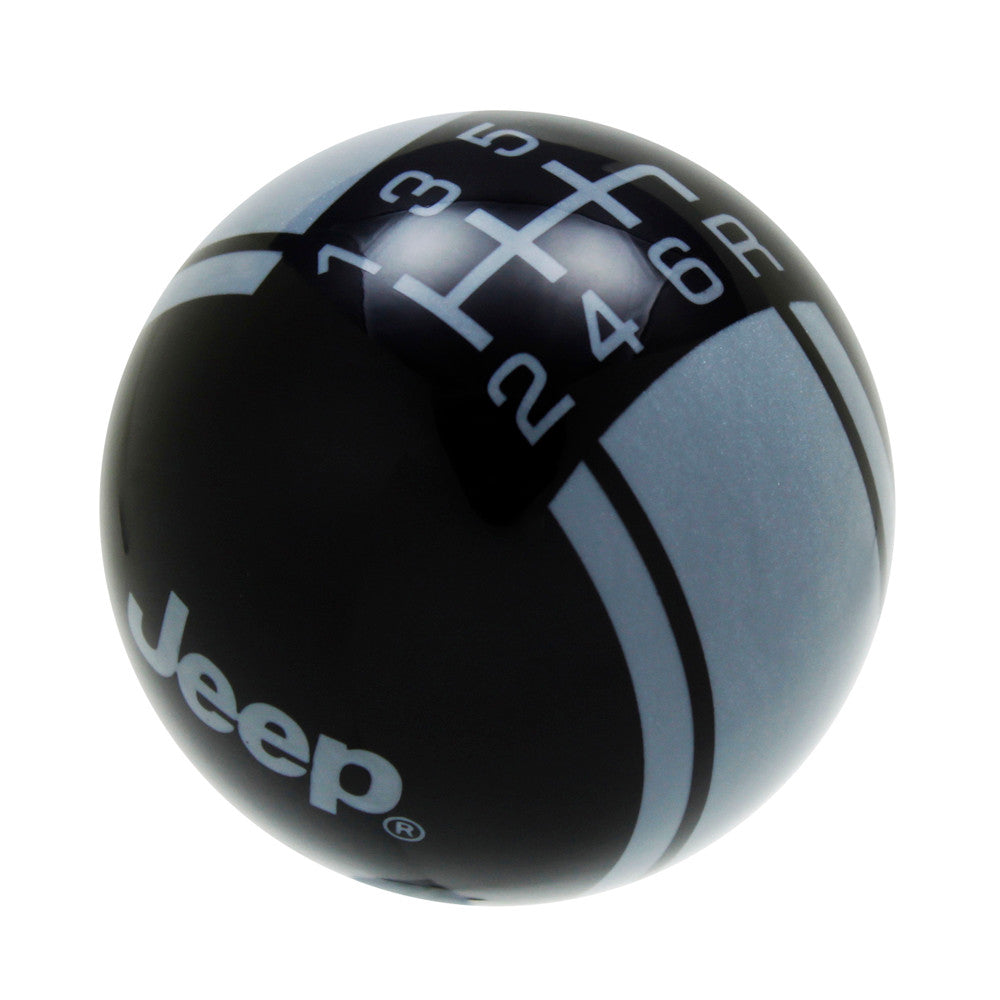 Black knob with Pearl Gray graphics