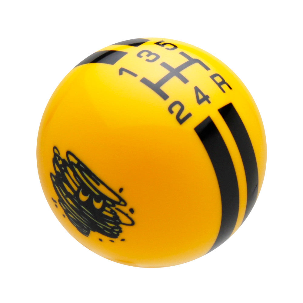 Yellow knob with Black graphics
