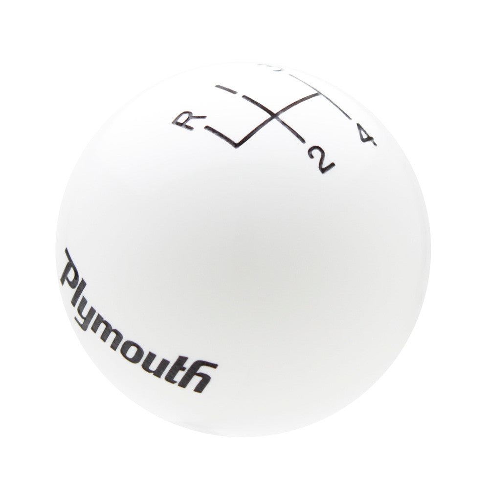 White knob with Black graphics