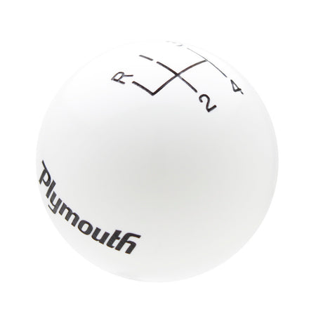 White knob with Black graphics