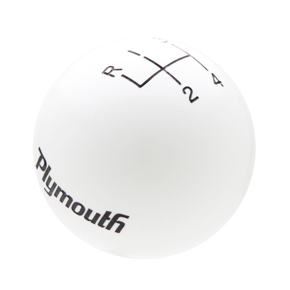 White knob with Black graphics