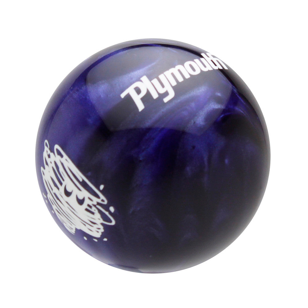 Purple Pearl knob with White graphics