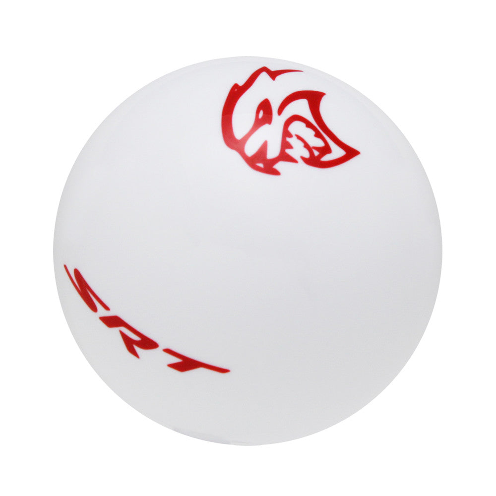 White knob with Red graphics