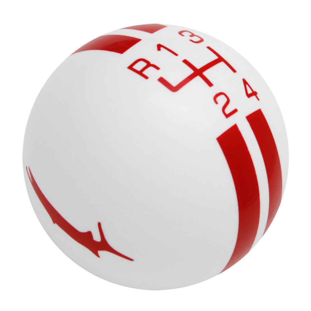 White knob with Red graphics