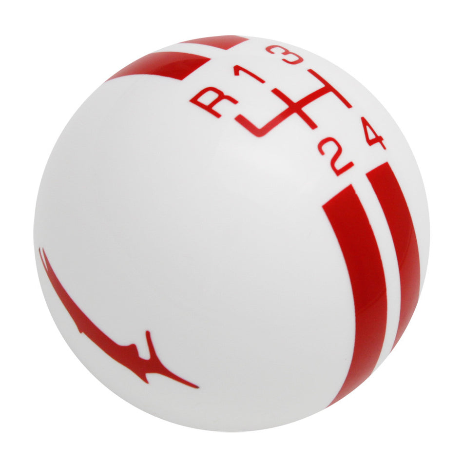 White knob with Red graphics