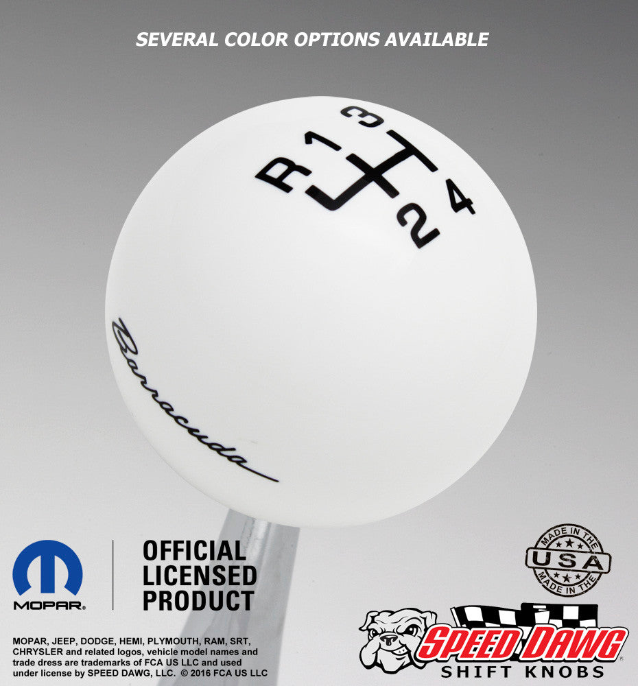 White knob with Black graphics