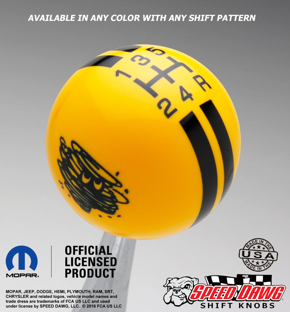 Yellow knob with Black graphics