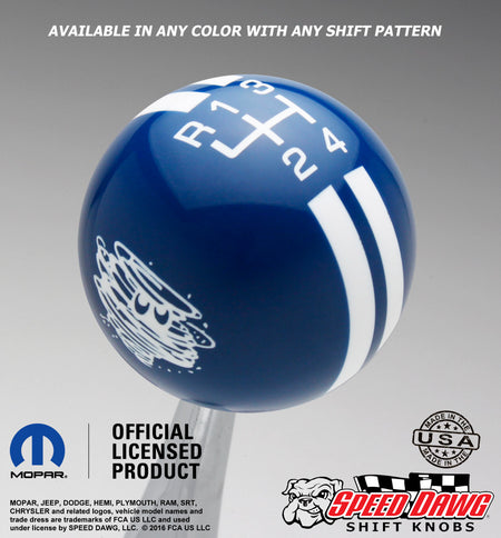 Dark Blue knob with White graphics
