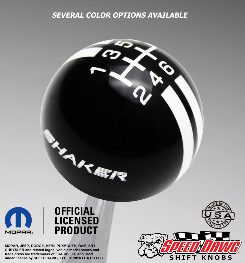 Shaker Logo Rally Stripe Shift Knob