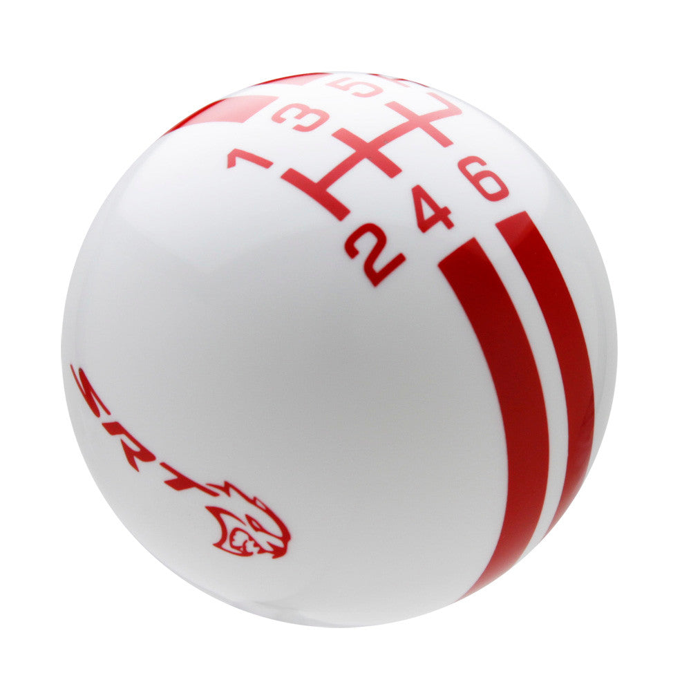 White knob with Red graphics