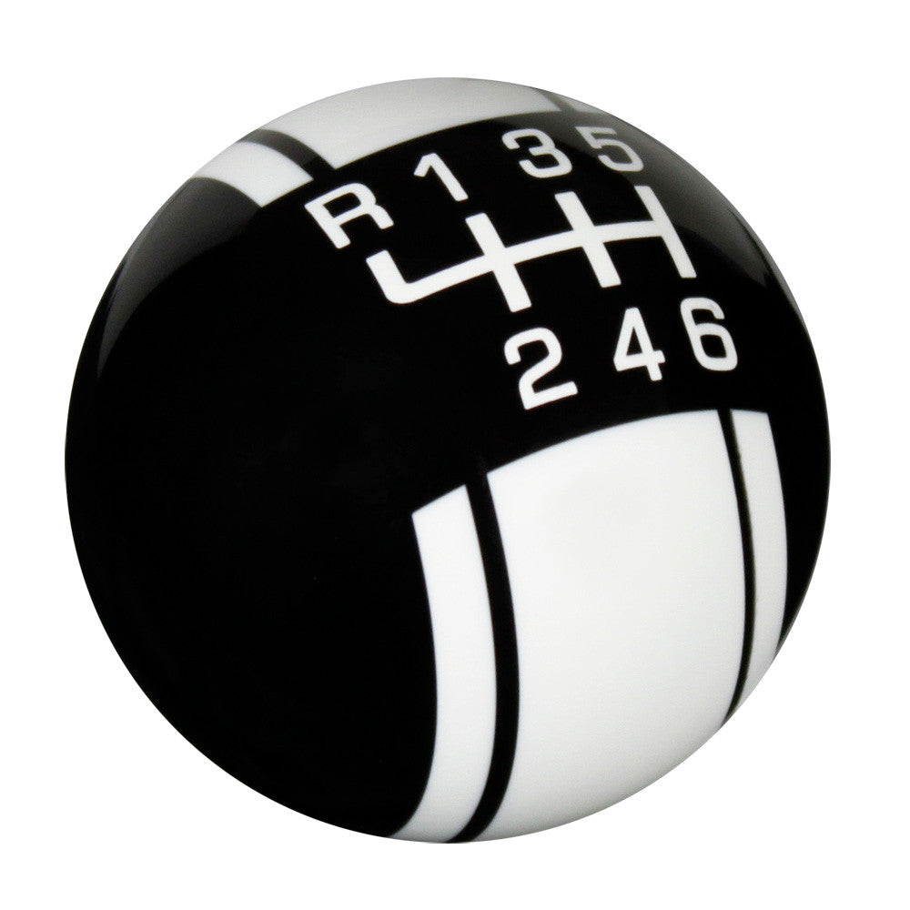 Black / White Racing Stripe Shift Knob – Speed Dawg Shift Knobs