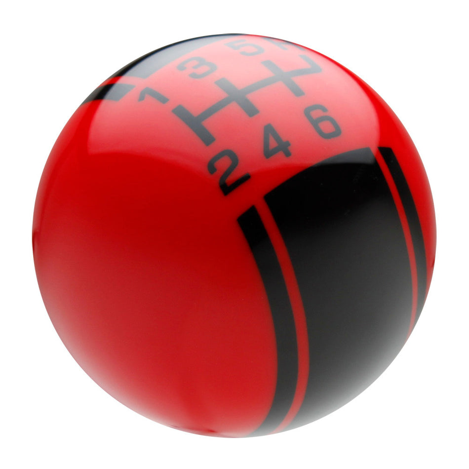Red / Black Racing Stripe Shift Knob