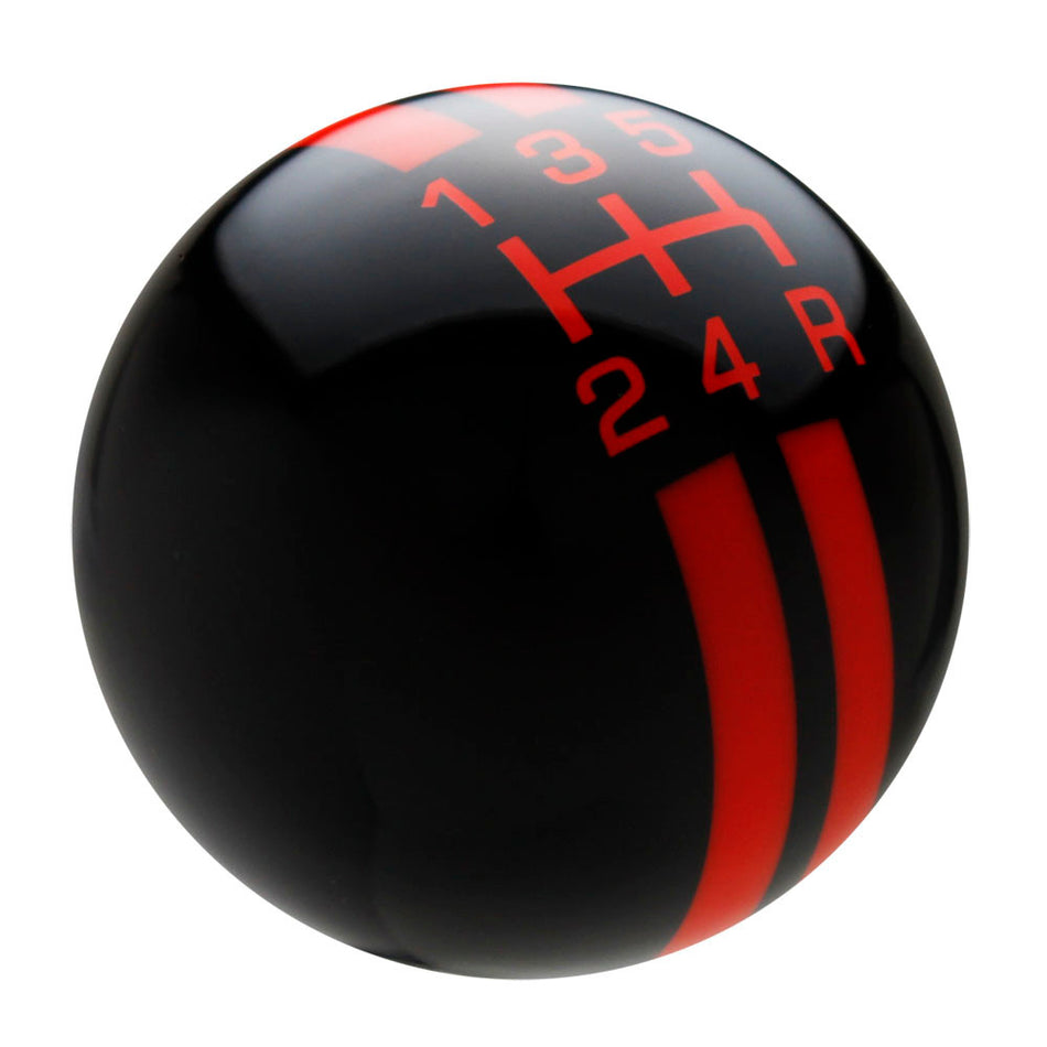 Black / Orange Rally Stripe Shift Knob