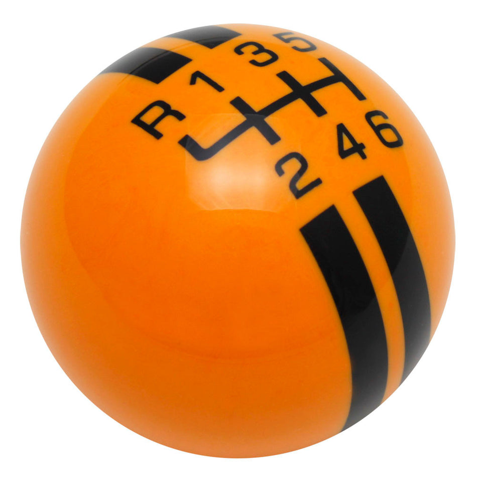 Grabber Orange / Black Rally Stripe Shift Knob