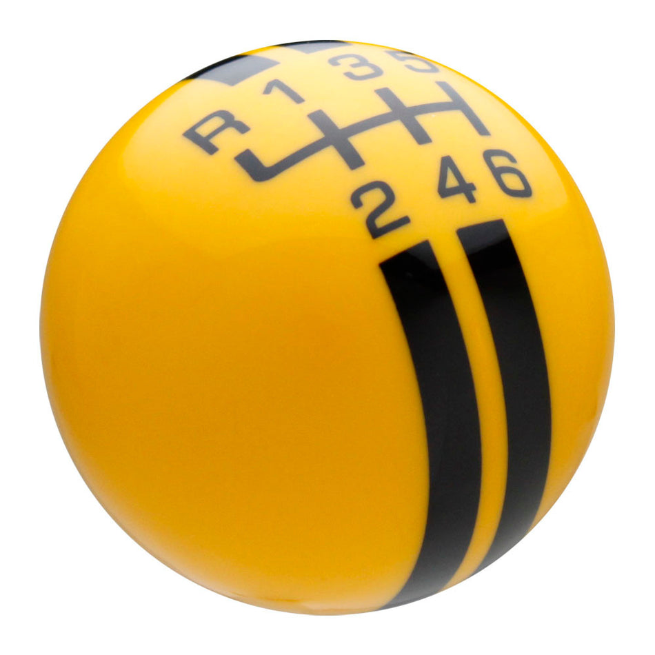 Yellow / Black Rally Stripe Shift Knob