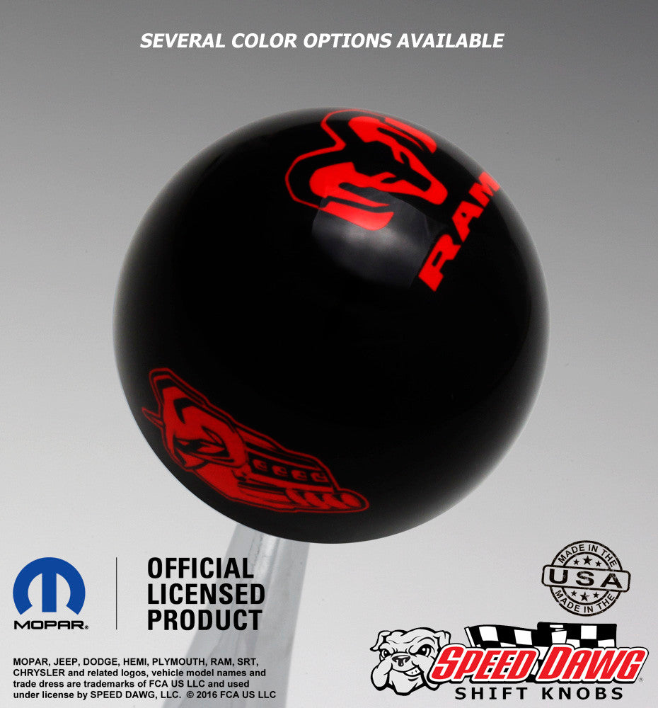 Black knob with Red graphics