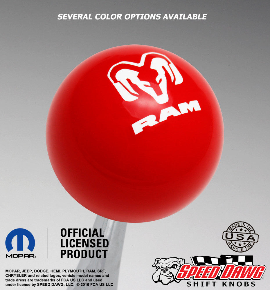 Red knob with White graphics