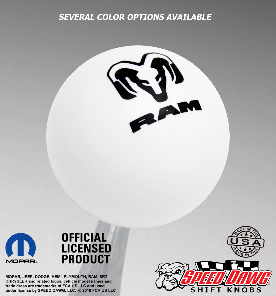 White knob with Black graphics