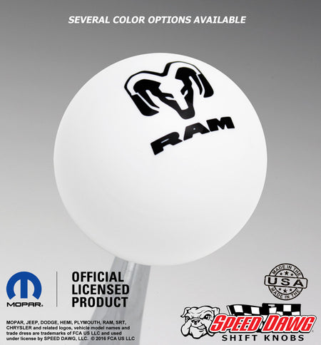 White knob with Black graphics