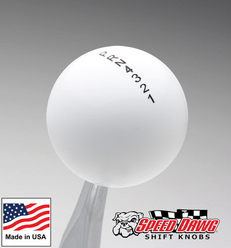 White 4 Speed Automatic Shift Pattern Shift Knob