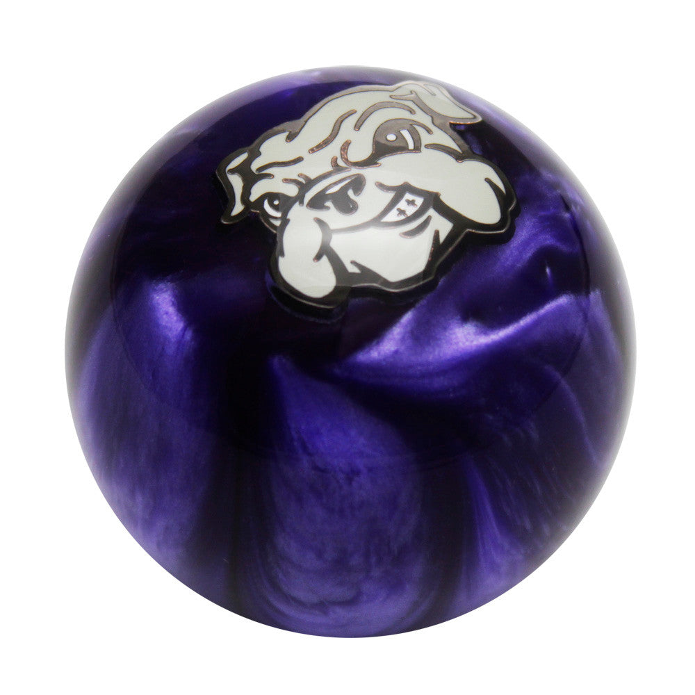 Speed Dawg Logo Emblem Purple Pearl Shift Knob