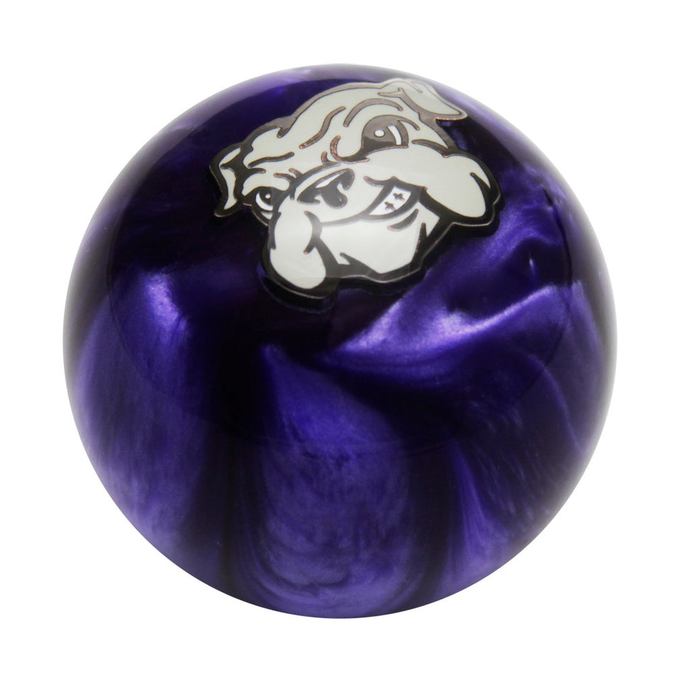 Speed Dawg Logo Emblem Purple Pearl Shift Knob