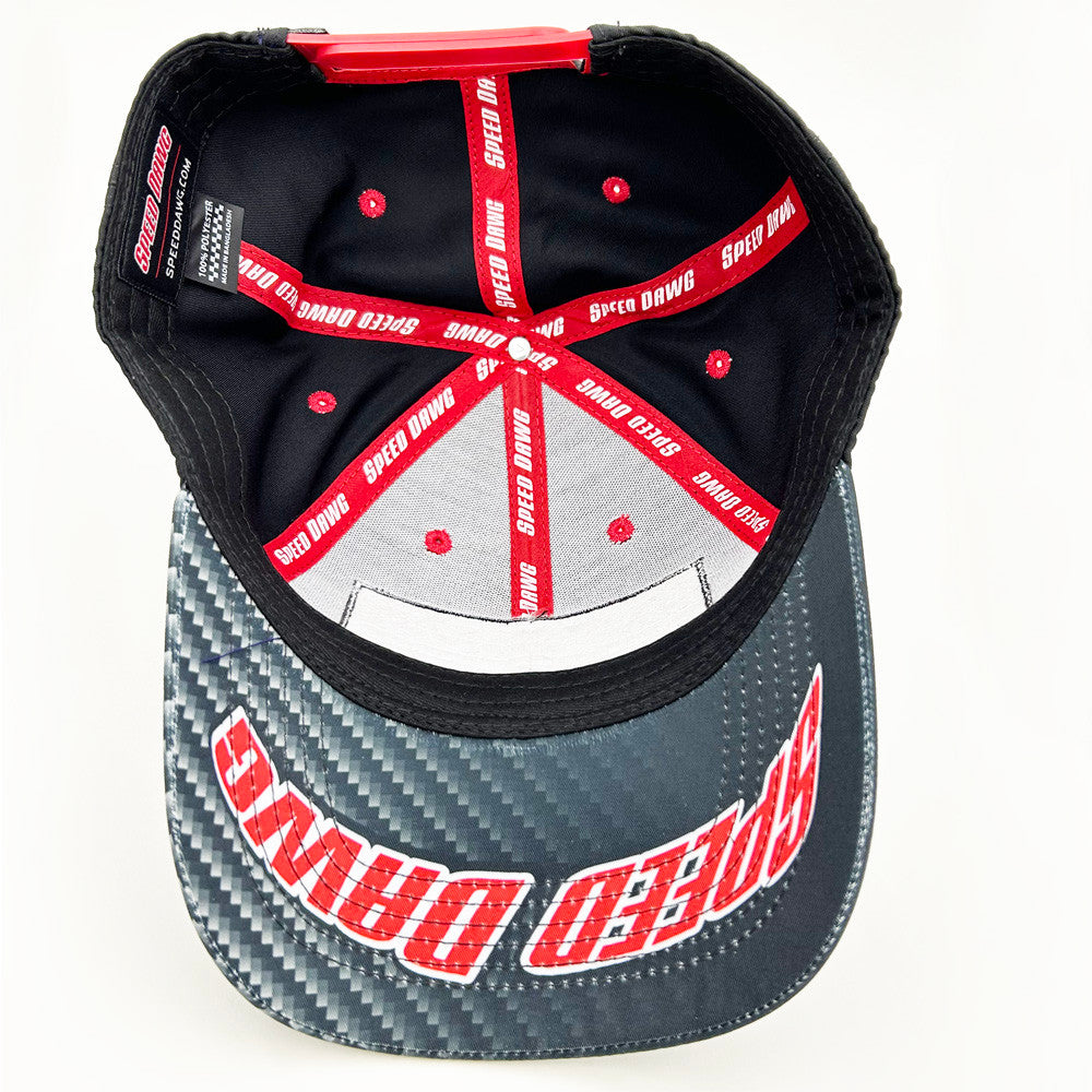 Speed Dawg Racing Carbon Fiber Fade Brim Hat