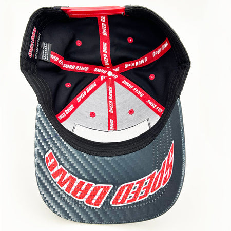 Speed Dawg Racing Carbon Fiber Fade Brim Hat