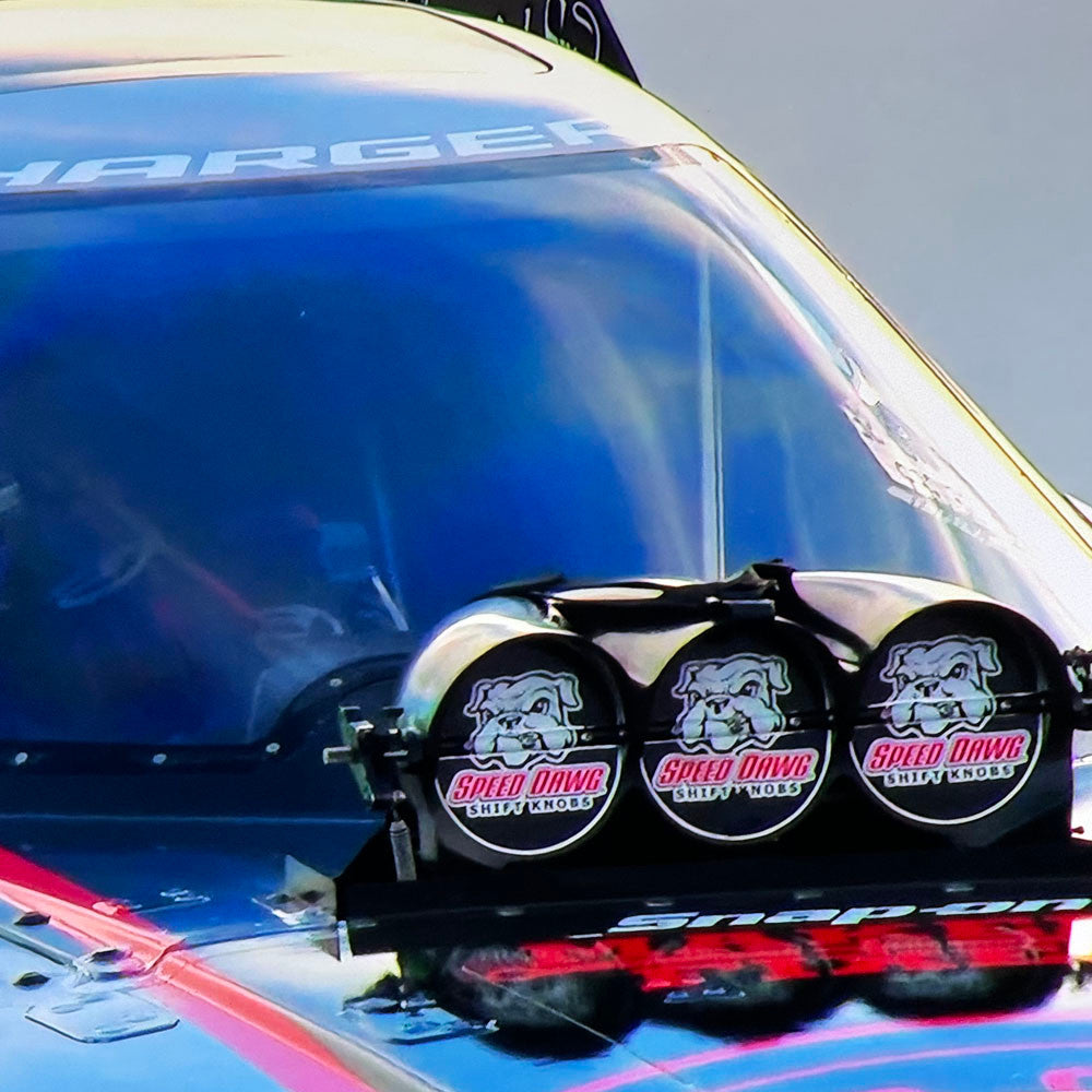 Speed Dawg Shift Knobs Logo Nitro Supercharger Injector Blade Decal Cruz Pedregon Funny Car
