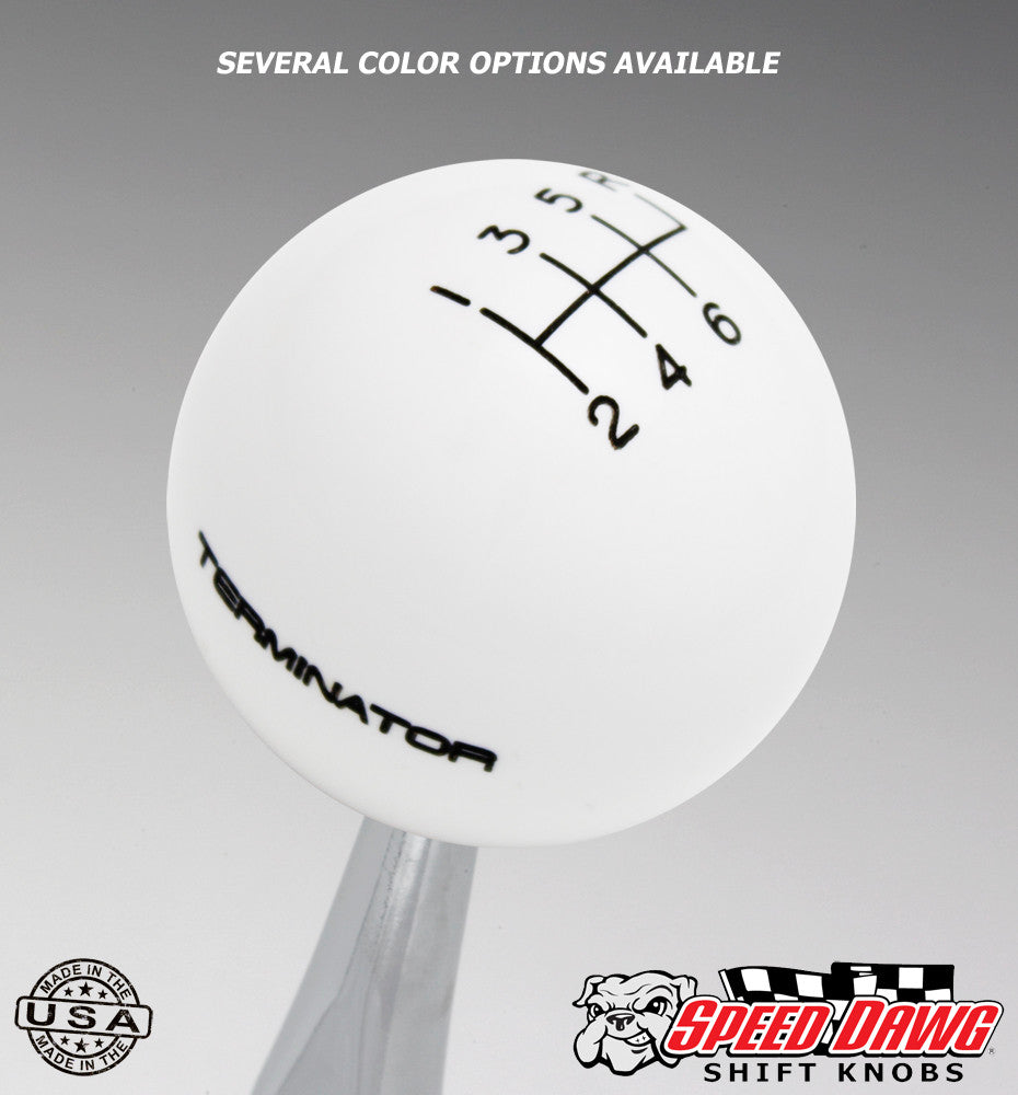 White knob with Black graphics