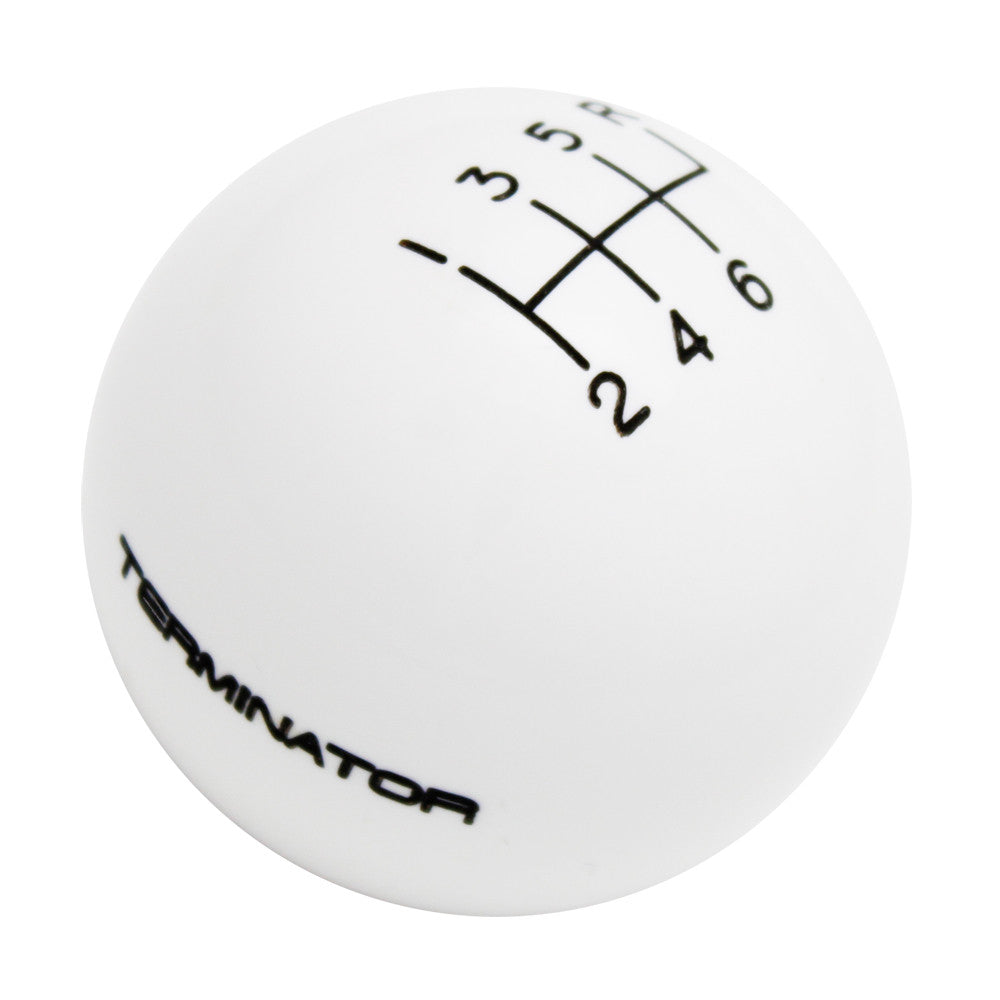 White knob with Black graphics