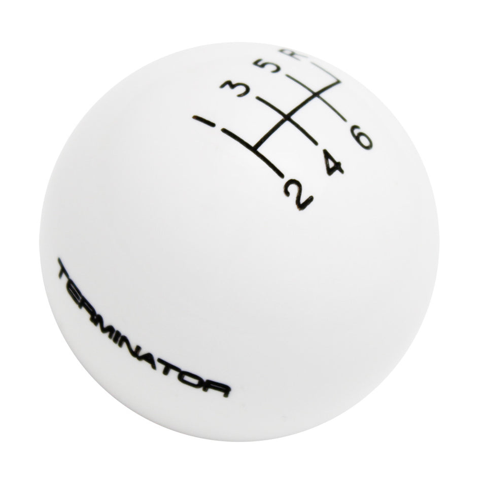 White knob with Black graphics