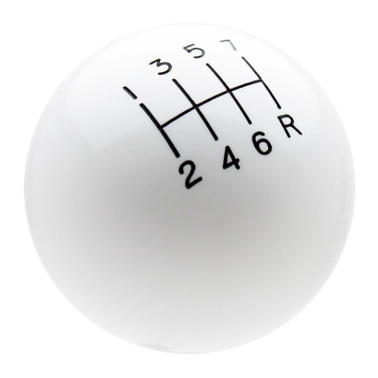 White Corvette 7 Speed Shift Knob with Engraved Shift Pattern – Speed ...