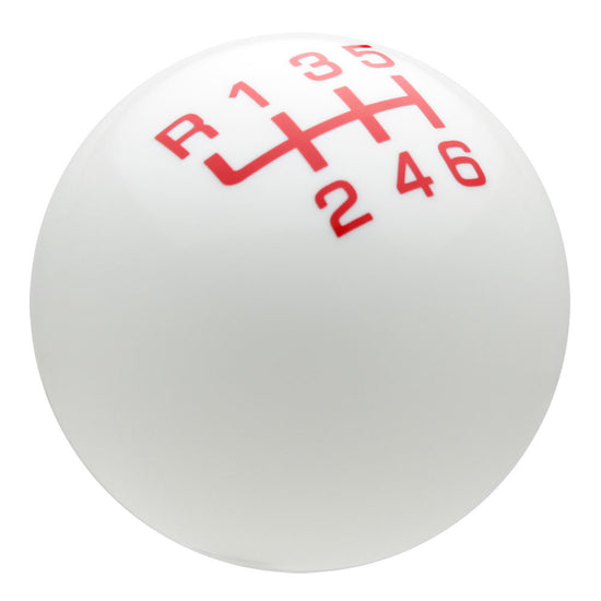 White / Red Pro Series Shift Knob – Speed Dawg Shift Knobs